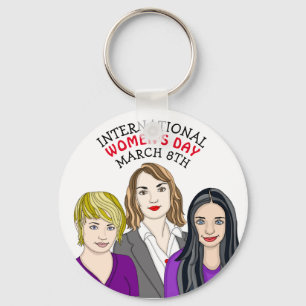 International Women's Day - March 8th  Key Ring