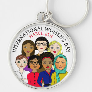 International Women's Day March 8th  Key Ring