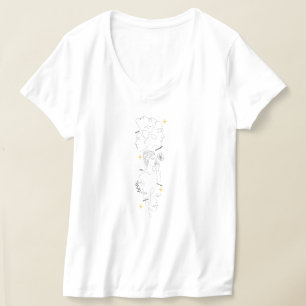 International Women's Day Minimalist Line Art T-Shirt