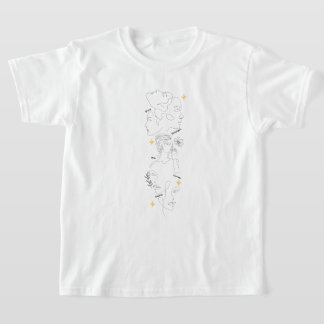 International Women's Day Minimalist Line Art T-Shirt