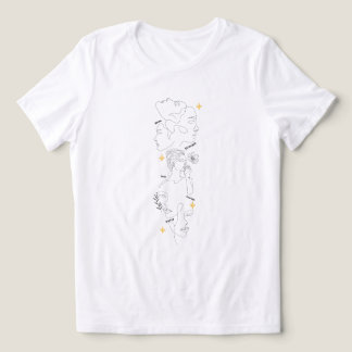 International Women's Day Minimalist Line Art Tri-Blend Shirt