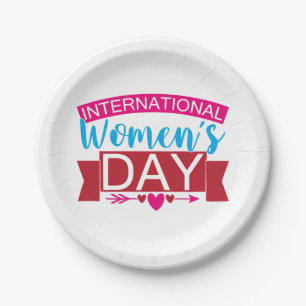 International Womens Day Paper Plate
