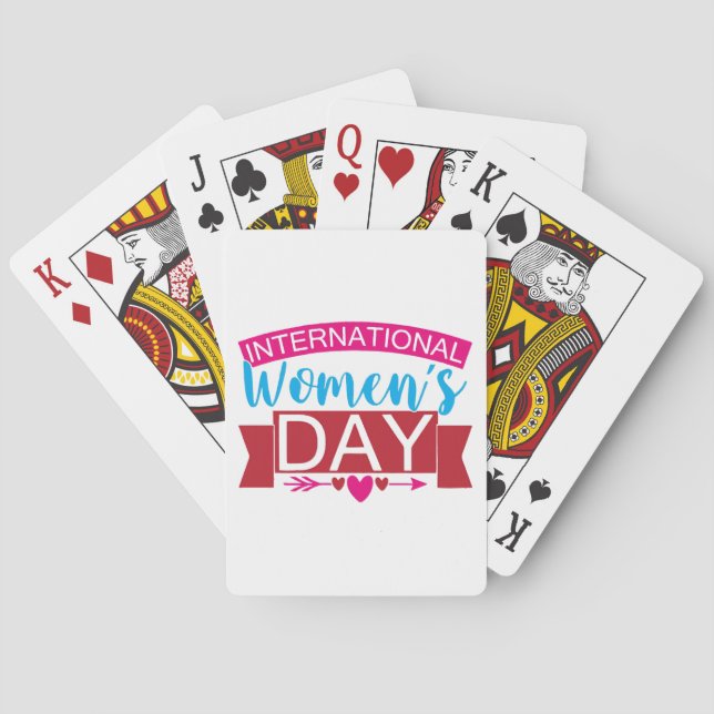 International Womens Day  Playing Cards (Back)