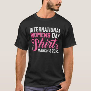 International Womens Day  Purple and White 2023 T-Shirt