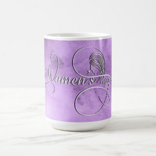 International Women's Day - Purple Watercolor Coffee Mug