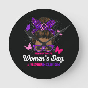 International Women's Day Round Clock