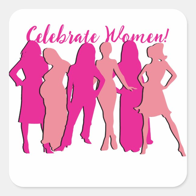 International Women's Day Square Sticker (Front)