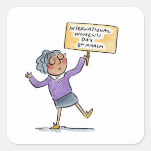 International Women's Day Square Sticker