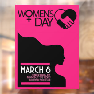 International Women's Day Window Cling