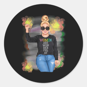 International Women's Day Woman History Month Spri Classic Round Sticker