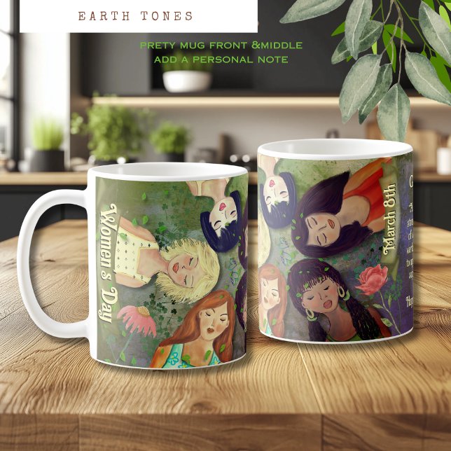 International Women's Day  Woman Portraits Coffee Mug (International Women's Day Woman Portraits Coffee Mug)