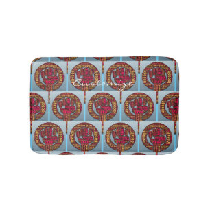 international women's march 2017 raised fist bath mat