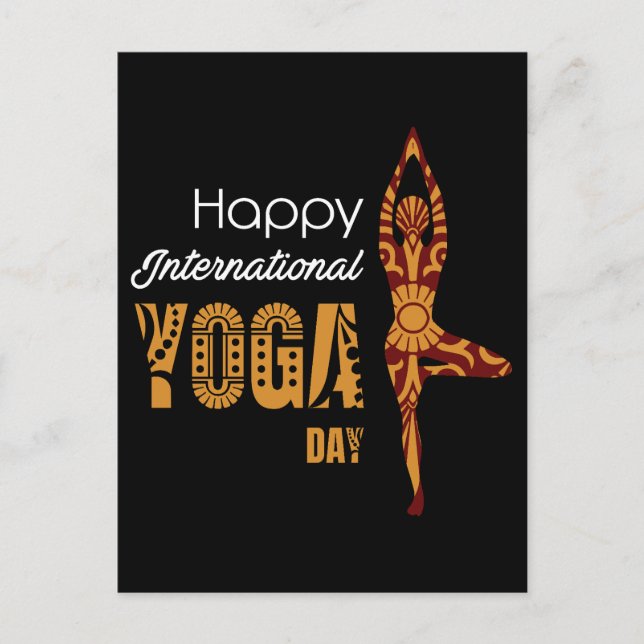 International Yoga Day Postcard (Front)