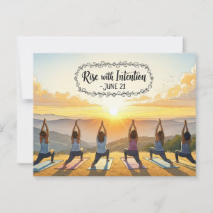 International Yoga Day Postcard
