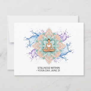 International Yoga Day  Postcard