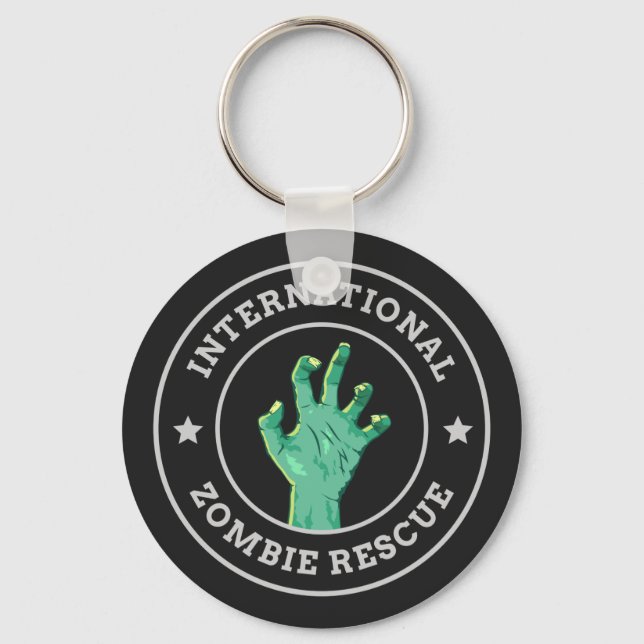 International Zombie Rescue Key Ring (Front)