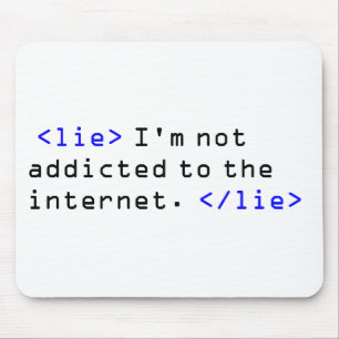 Internet Addiction Mouse Mat