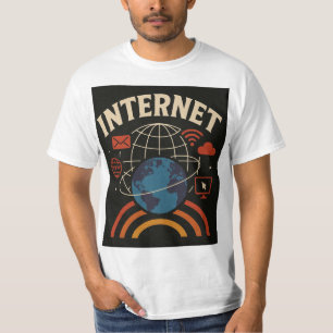INTERNET: Digital World Graphic T-Shirt