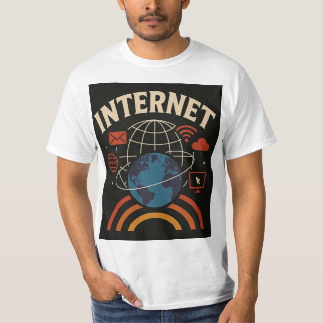 INTERNET: Digital World Graphic T-Shirt (Front)