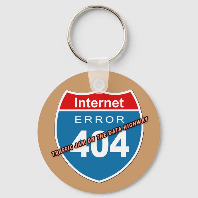 Internet Error 404 Key Ring (Front)