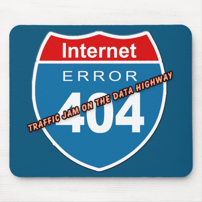 Internet Error 404 Mouse Mat (Front)