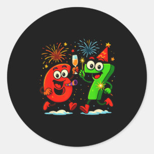 Internet Memes 6 And 7 Six Seven Alpha Aura Energy Classic Round Sticker