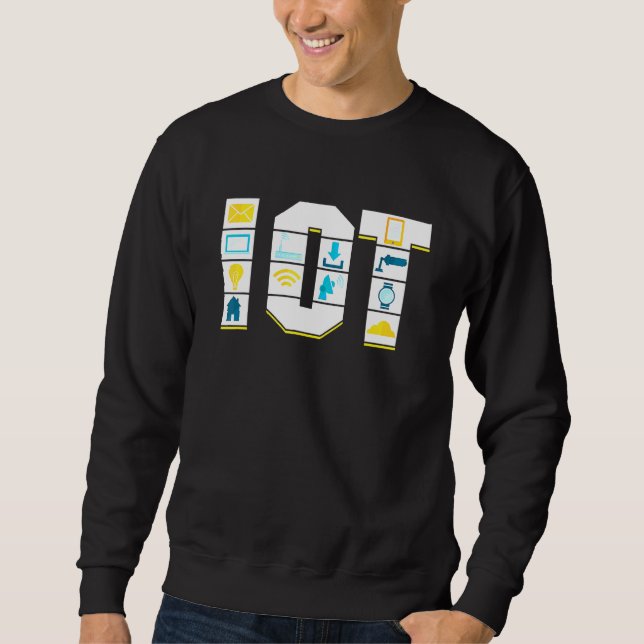 Internet Of Things Science Data Analytics Transfer Sweatshirt (Front)