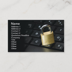 Internet security business card