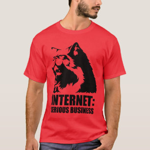 Internet: Serious Business (lolcat funny tshirt) T-Shirt