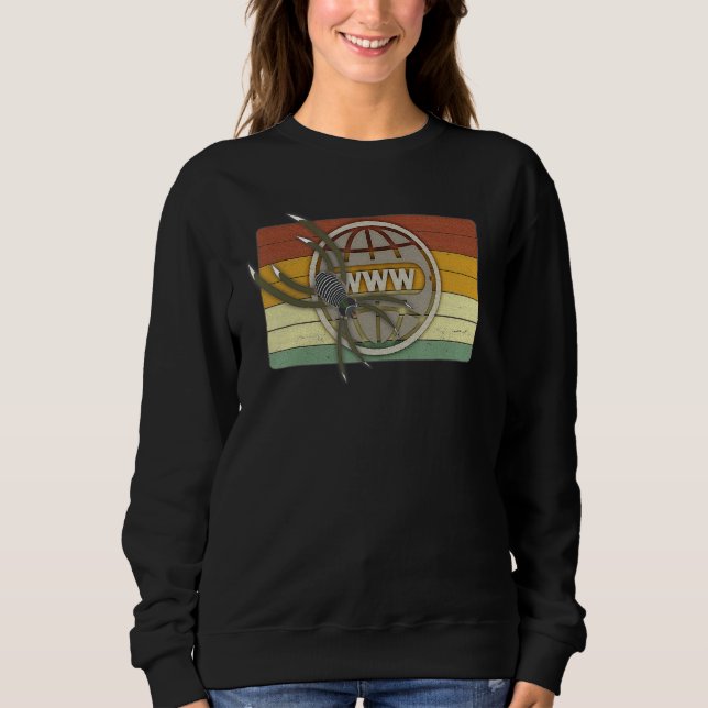 Internet Spider Digital World Web Wlan Network Spi Sweatshirt (Front)