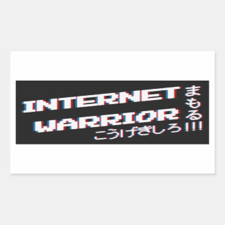 Internet Warrior Rectangular Sticker