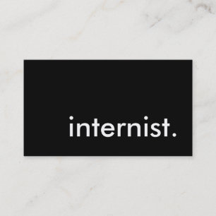 internist. business card