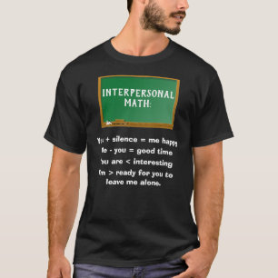 Interpersonal math men's black T-Shirt