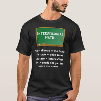 Interpersonal math men's black T-Shirt