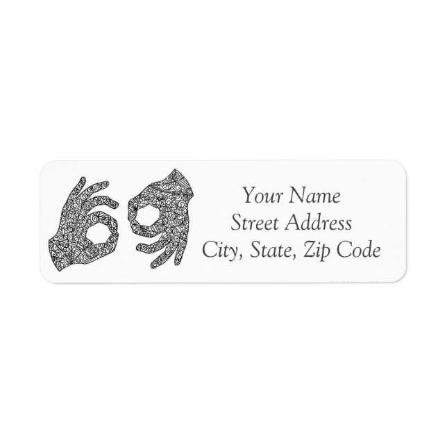 "Interpreter" American Sign Language Label (Front)