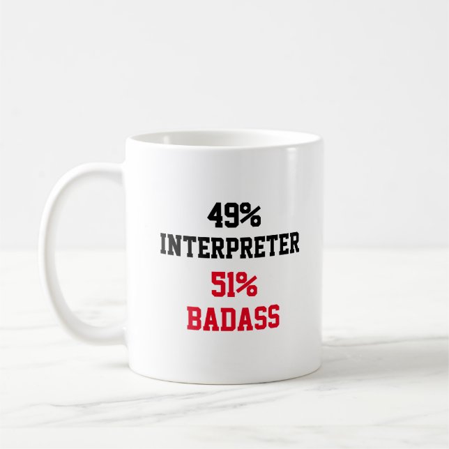 Interpreter  Badass Coffee Mug (Left)