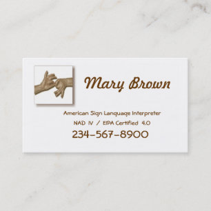 Interpreter Business Card-1 Card