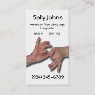 Interpreter Business Card-4 Card