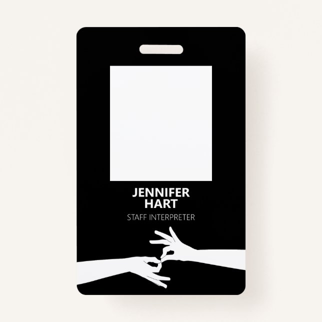 Interpreter ID Badge (Front)
