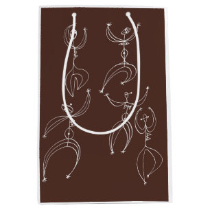 interpretive dance print medium gift bag