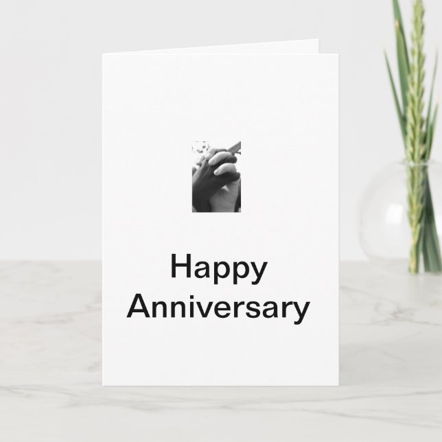 Interracial Anniversary Card (Front)