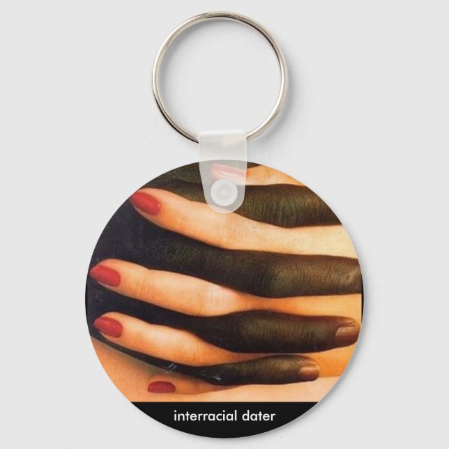 Interracial dater key ring (Front)