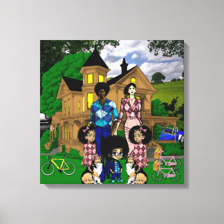 Interracial Family  Wall Art