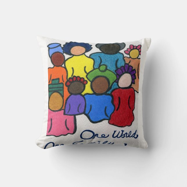 Interracial Love Pillow (Front)