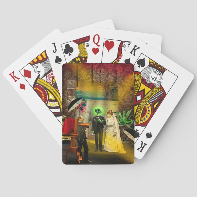 Interracial Love Playing Cards (Back)