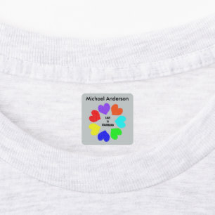 Interracial Love Rainbow Hearts Clothing