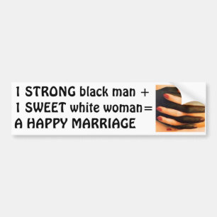 Interracial Relationship Bumper Sticker