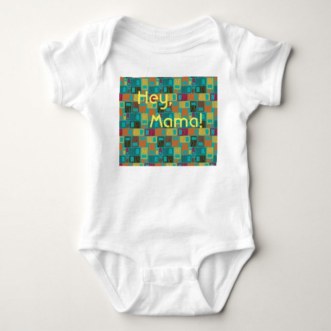 Interrupted Rectangles  Baby Bodysuit (Front)