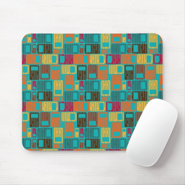 Interrupted Rectangles  Mouse Mat (With Mouse)