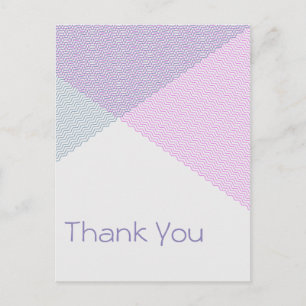 Intersecting Chevrons, thank you Postcard